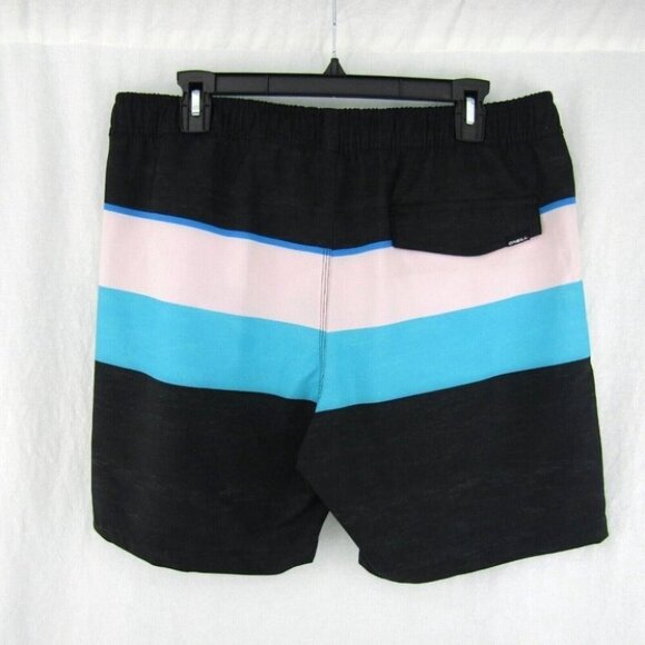 ONeill Smash Up Volley Swim Board Shorts XXL Black Blue Pink Stretch New Tags - Picture 4 of 11